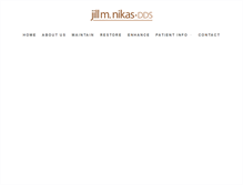 Tablet Screenshot of jillnikasdds.com